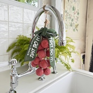 Fruit Shape Lychee Glycerin Soap Plant Based Moisturizing Bath Soap for Wedding Gift Souvenir