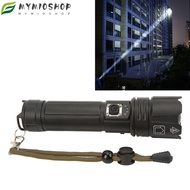 MIOSHOP USB Flashlight, 30W 5 Modes LED Flashlight, Durable 1200LM IPX4 Waterproof Rechargeable Flas