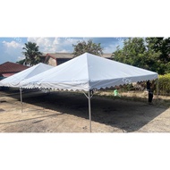 Canvas Khemah 20’ x 20’ Pyramid Canopy Tebal PVC Tarpaulin Kanopi Kahwin Kenduri (KAIN SAHAJA)