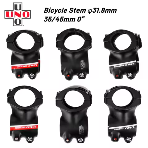 UNO Alloy 0 Degree AM Mountain Ultralight Bicycle Stem CNC Machined Road Bike Stem 1-1/8" 31.8 x 35m