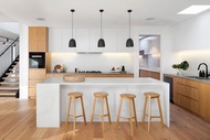 kitchen set minimalis bahan hpl per meter berkualitas