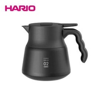 《HARIO》V60不鏽鋼保溫咖啡壺黑PLUS 600ml VHSN-60-B