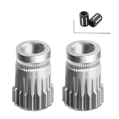 Hardened Dual Drive Gears Kit For Bowden Direct Extruder 1.75mm for Ender3 CR10 MK8 3D Printers Part