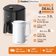 Combo Gaabor 61 Nồi chiên không dầu dung tích 3.5L nhiệt đối lưu AF-35M02A và bình đun siêu tốc lòng