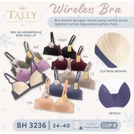 TALLY BRA BH 3236 l CUP B l 3/4 CUP l WIRELESS l MEDIUM FOAM l SIZE 34 - 40