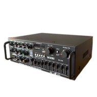 เครื่องขยายเสียง AC/DC Mini 2X120W Stereo Power AMPlifier Bluetooth/USB/FM Media Solutions รุ่น AV-3