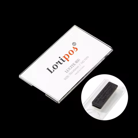 Magnetic Custom Logo Acrylic Student Worker Employee Id Name Card Holder Brooch Pin Id Card Chest Na