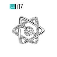LITZ (9K) White Gold Diamond Pendant DP0035