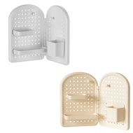 GMBYLBY Space Efficient Corner Pegboard Organizers Wall Mount Shelf For Desk