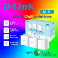 D-Link Eagle Pro AI Wireless AX1500 Wifi 6 Mesh router system (3 Pack) AI Parental control Dlink M15
