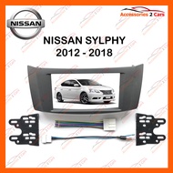 หน้ากากวิทยุรถยนต์ NISSAN SYLPHY / PULSAR 2DIN สำหรับจอ 7 นิ้ว(NV-NI-017)