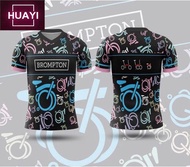 【Ready Stock】Men's Brompton Gowes Road Folding Bike Jersey Custom Printing 02