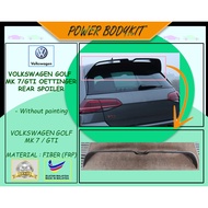 ✨ Volkswagen Golf MK7 GTI , MK7R , MK7.5 GTI , MK7.5R OETTINGER Rear Spoiler Material Fiber (FRP)