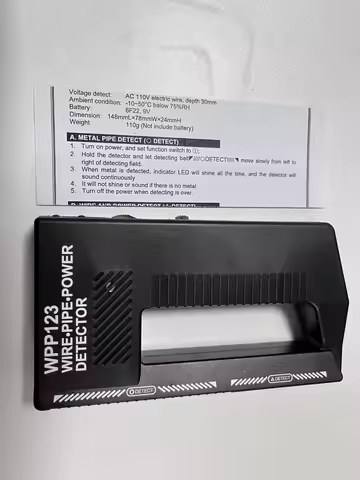 Metal detector WPP123 High precision professional gold panning metal detection wall detector