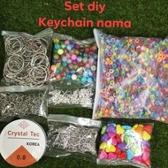 🌸DIY002🌸 SET DIY KEYCHAIN NAMA BASIC