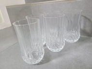 Cristal D'Arques-Durand highball glasses 絕版 法國水晶 高球杯