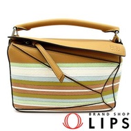 Loewe Puzzle Bag 小號 A510S21X67 軟粒面小牛皮小姐單肩包 ブラウン/多種顏色 [二手]