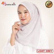 MU TUDUNG BAWAL COTTON BATU TABUR BIDANG 45 / TUDUNG BAWAL PLAIN / BAWAL COTTON MANIK PUTIH / LADIES