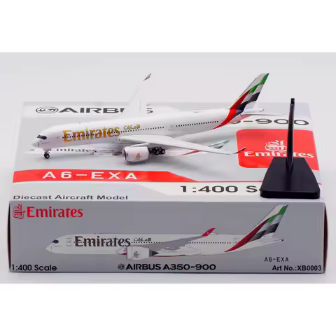 XB0003 Alloy Collectible Plane Gift Aviation 1:400 Emirates Airbus A350-900 Diecast Aircraft Jet Mod