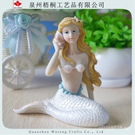 Elf Style Wholesale Car Accessories Factory Direct Sales Ornaments Mediterranean Ornaments Mermaid A