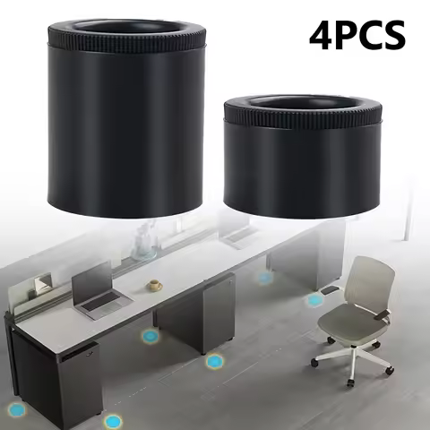 4Pcs Furniture Legs Feet Black Durable Round Height Couch Leg Cabinet Feet Adjustable Floor Protecto