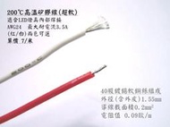 BZ水冷 200度 耐高溫 特軟 矽膠線 AWG24 AWG16 LED 大電流專用