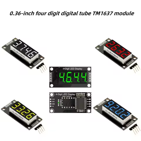 0.36-inch four digit digital tube TM1637 module applicable library: TM1637. h driver IC: TM1637 for 