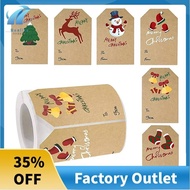 Christmas Tags Stickers, Christmas Gift Tags Stickers, 250Pcs/roll Christmas Gift Tags Holiday Present Stickers,6 Style