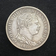 1817 UK George Silver Dollar Dayang Silver Coin Ancient Coin Strong Magnetic Reversible 39.8mm 26.8g