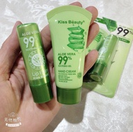 KISS BEAUTY Aloe Vera 99% Soothing Gel hand wash and Lip Balm