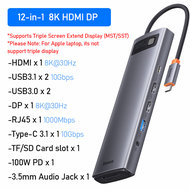 Baseus USB C HUB to HDMI-compatible VGA USB 3.0 Adapter 9 in 1/11 in 1/12 in 1 USB Type C HUB Dock f