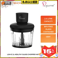 La Gourmet Healthy Electric Glass Chopper GC10 1.0L BPA Free Glass Container Overheat Protection GC2