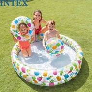 INTEX59469 Aquarium Paddling Pool Set Inflatable Family Swimming Pool Children Ocean Ball Pool Sand 