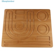 SEPTEMBER Jewelry Making Tray, Thickened With Scale Wooden Bead Board, Vintage Display Multiple Type