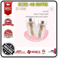 DVINE D VINE D-VINE Ecer 30 Butir collagen kolagen 100% asli original import pemutih glowing anti ag