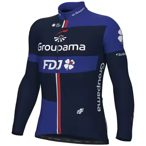 2024 FDJ Team Men Cycling Jersey Long Sleeves Pro Cycling Clothing MTB Maillot Ropa Ciclismo Autumn 