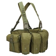 กลางแจ้ง Rig Hunting เสื้อกั๊ก Molle Pouch Simple Military เสื้อกั๊กยุทธวิธี Magazine Pouch Carrier