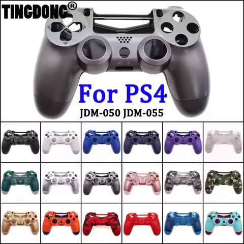 JDM 050 055 JDS-050 JDS-055 Front & Back Housing Shell Case Cover Replacement For Dualshock 4 PS4 Pr