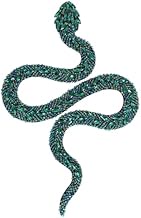 Taylor Red Sequin Patches Rhinestones Snake Applique Cool Snake Patches Crystal Animal Patches Art F