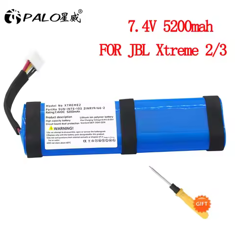 Replacement Battery For JBL Xtreme2 Xtreme3 Player Speaker Battery 7.4V 5200mah IBA001GA JBL Xtreme 
