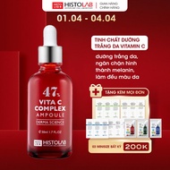 HISTOLAB Vita C Complex Ampoule 47% Skin Whitening Essence, Collagen Growth Serum, Skin Tightening -