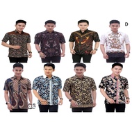 KEMEJA Men's Batik/Short Batik Shirt size M L XL XXL Men's Batik Short Sleeve premium Men's Batik Latest motif jumbo Batik Office Wear slimfit Batik Indonesian Batik pekalongan Batik Men's Batik Short Sleeve Men's Clothing