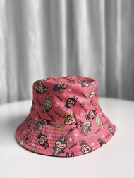 หมวกบัคเก็ต ลาบูบู้  ทรงสวยลึก กันแดดลายน่ารัก แฟชั่นกำลังฮิต 601