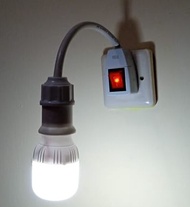 Fiting Colok Fleksibel + Lampu lED / Fitting Lampu Flexible /Fitting Lampu Tidur/ Fitting Lampu Flex