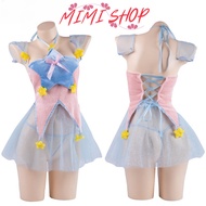 MIMI SHOP ชุดคอสเพลย์ ชุดเจ้าหญิง ชุดผ้าทูล 🎫 เกาะอกทรงดาว กระโปรงสองชั้น M-273