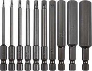 WONAIER Hex Head Allen Wrench Screwdriver Bit Set 3 Inches, Metric H1.5-H12 Magnetic Hex Bit Set, 1/