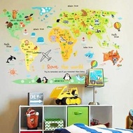 Wallpaper sticker wall world map sticker atlas wallsticker premium