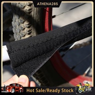 Anti-scratch Chain Protective Cover Neoprene Fabric Hook Loop Fasteners Washable Black Bike Frame Sticker Cycling Guard