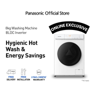 [Eksklusif Dalam Talian Baharu] Panasonic 8kg Inverter Hygiene Care Pencuci Mesin Basuh Beban Depan 