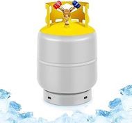 FAHKNS 30 LB Refrigerant Recovery Tank for R12, R22, R134A, R410A Reusable Recovery Cylinder Tank 1/